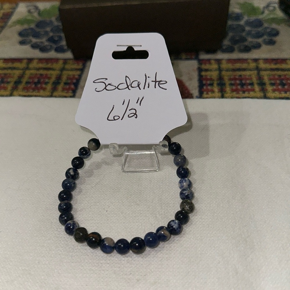 Gorgeous Hand Crafted Dainty Sodalite Stretch Bracelet